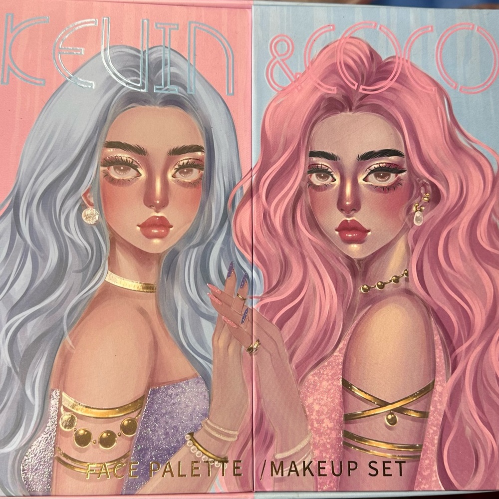 Kevin & Coco face palette makeup PR box